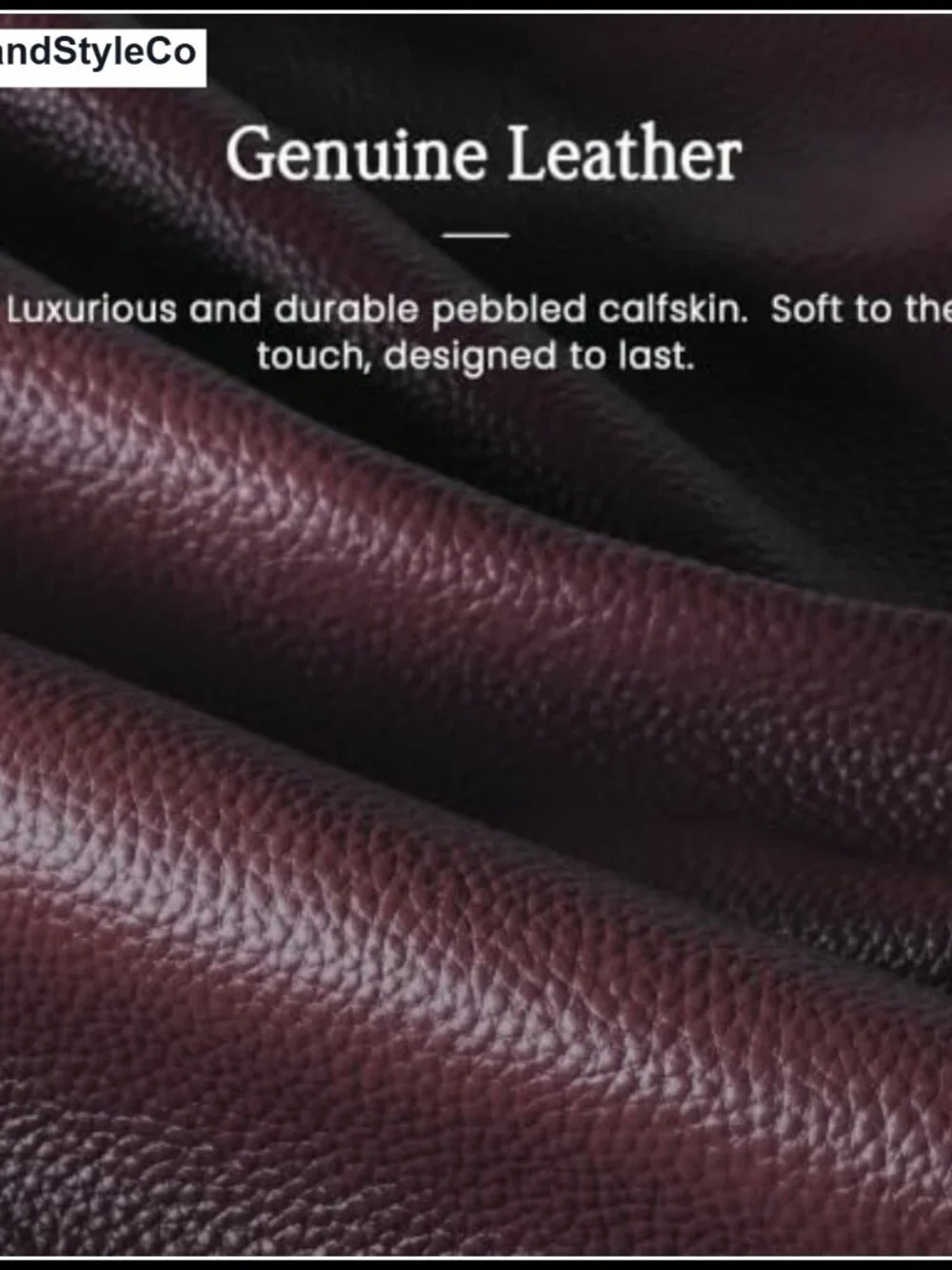 Genuine Pebbled Leather Slouchy Hobo Shoulder Bag for Women